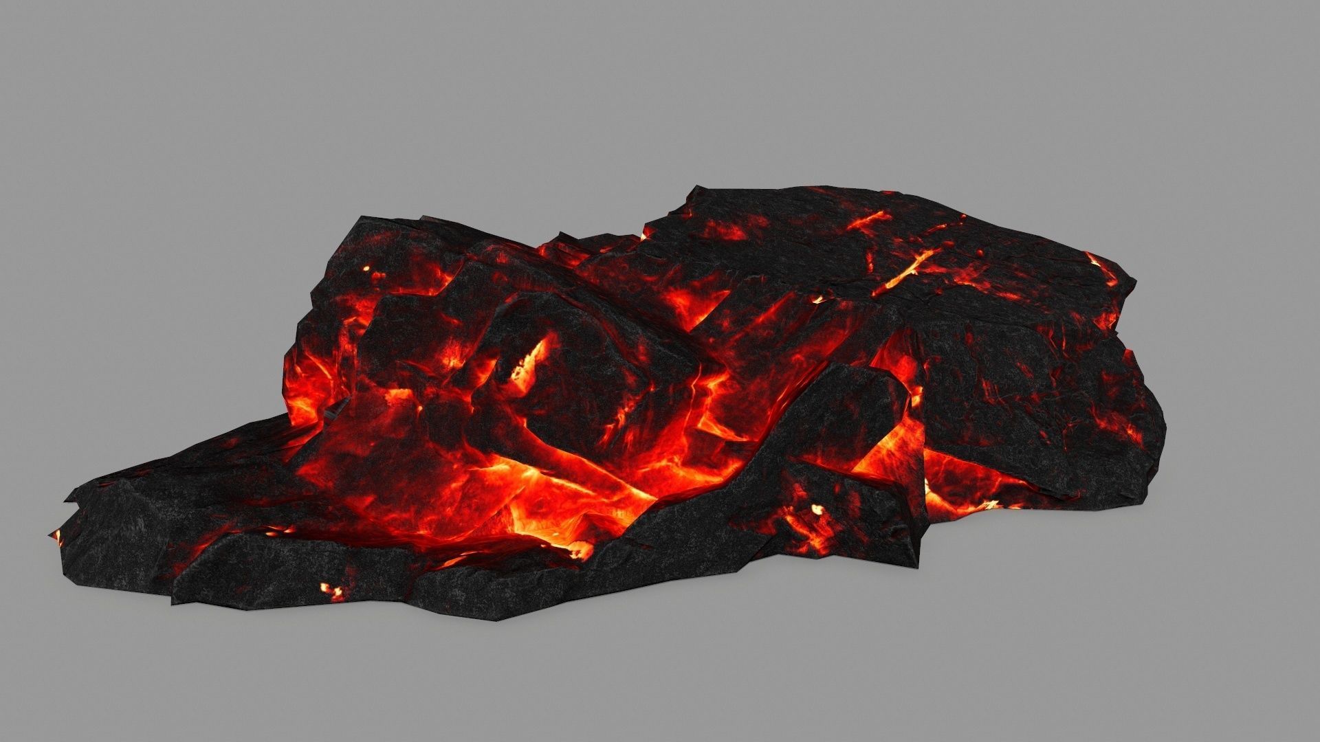 lava rocks  Low-poly 3D model_20