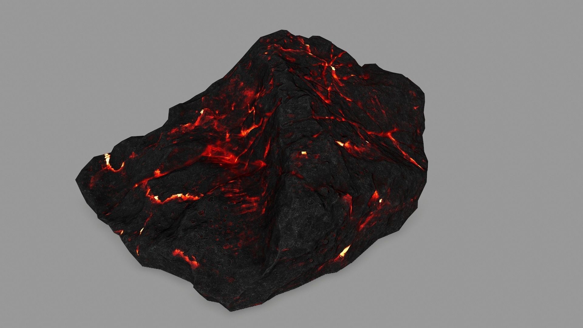lava rocks  Low-poly 3D model_8