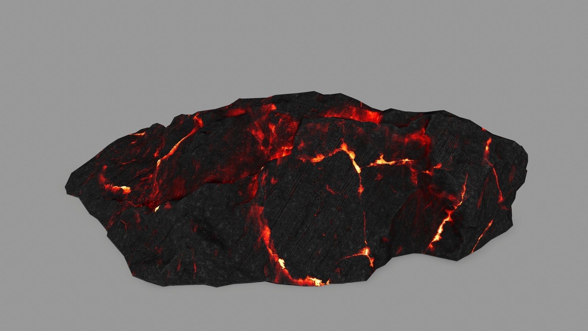lava rocks  Low-poly 3D model_1