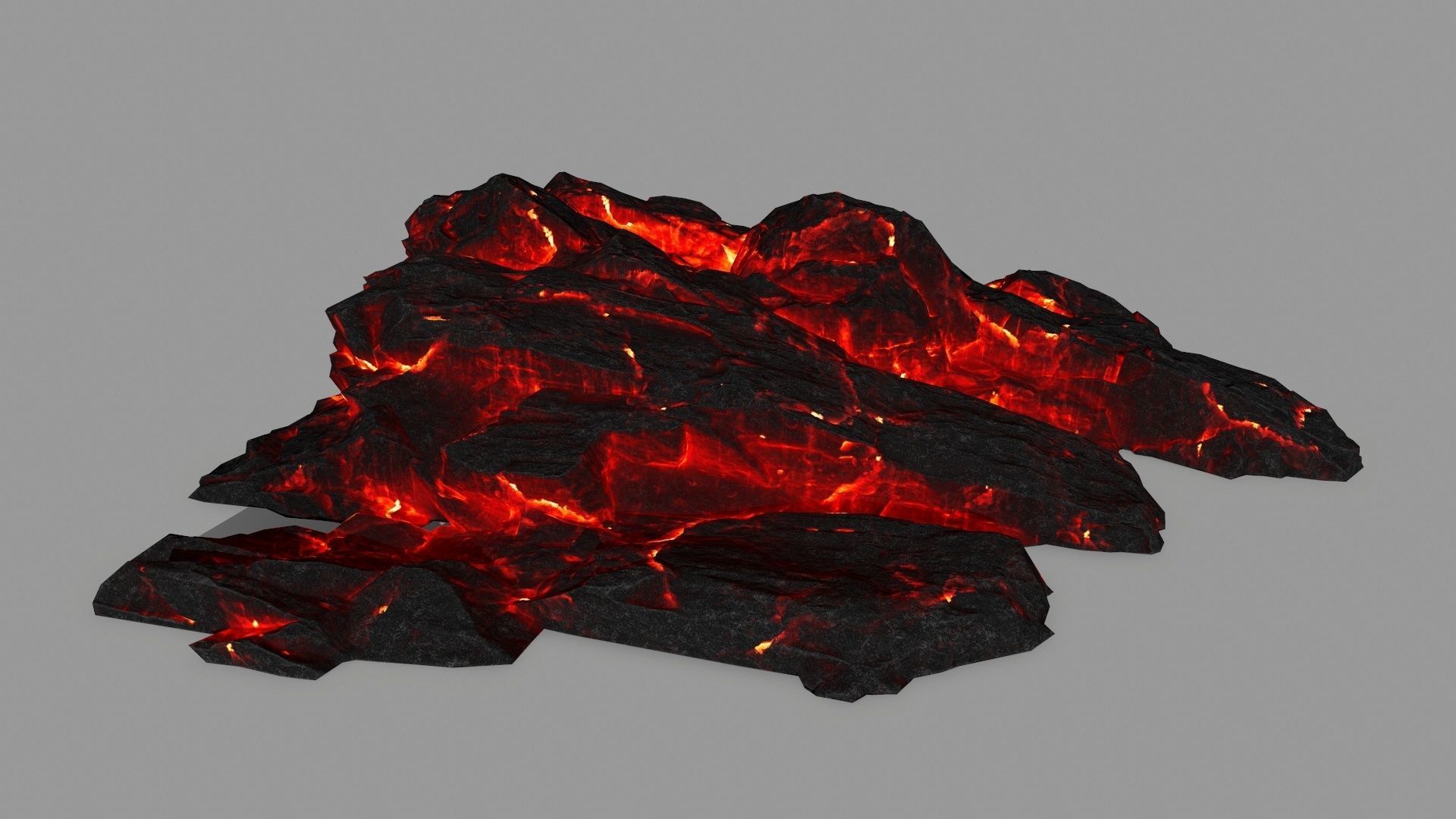 lava rocks  Low-poly 3D model_21