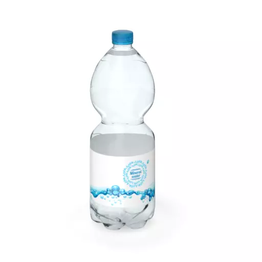Natural water bottle half liter 3D model_0