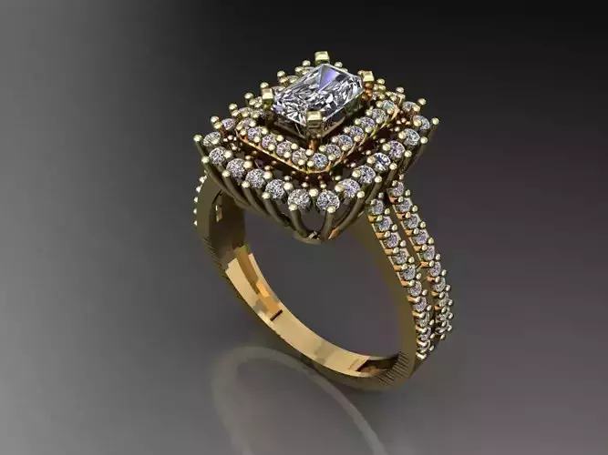 T087- Diamond solitarie ring