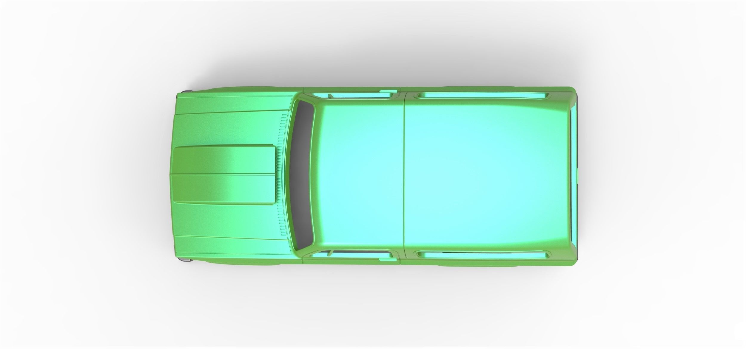 Shell Chevrolet Blazer K5 Dragster Scale 1 to 25 3D print model_8