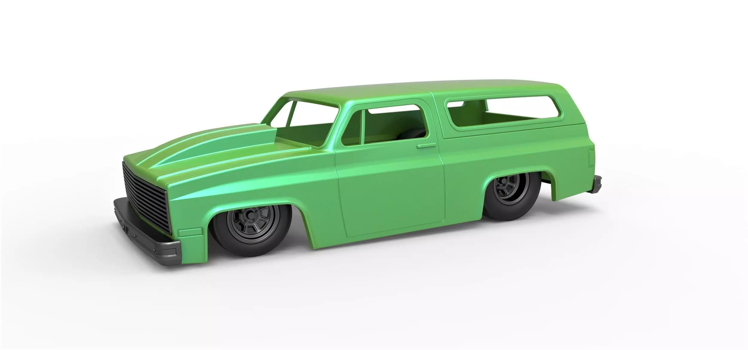 Shell Chevrolet Blazer K5 Dragster Scale 1 to 25 3D print model_0