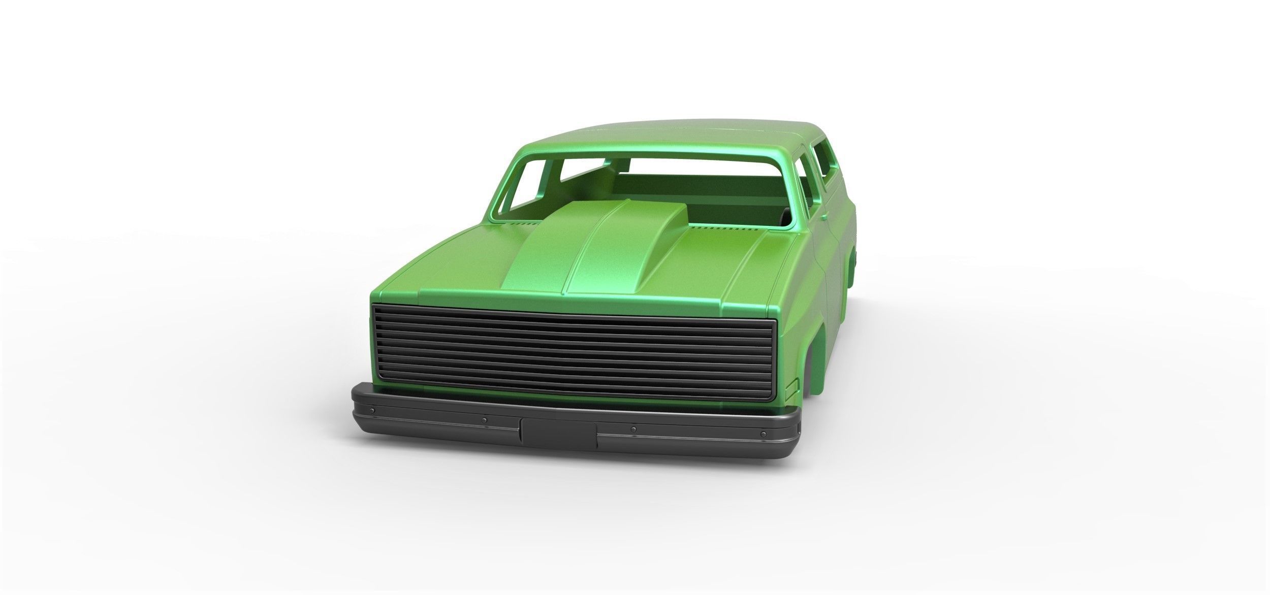 Shell Chevrolet Blazer K5 Dragster Scale 1 to 25 3D print model_3