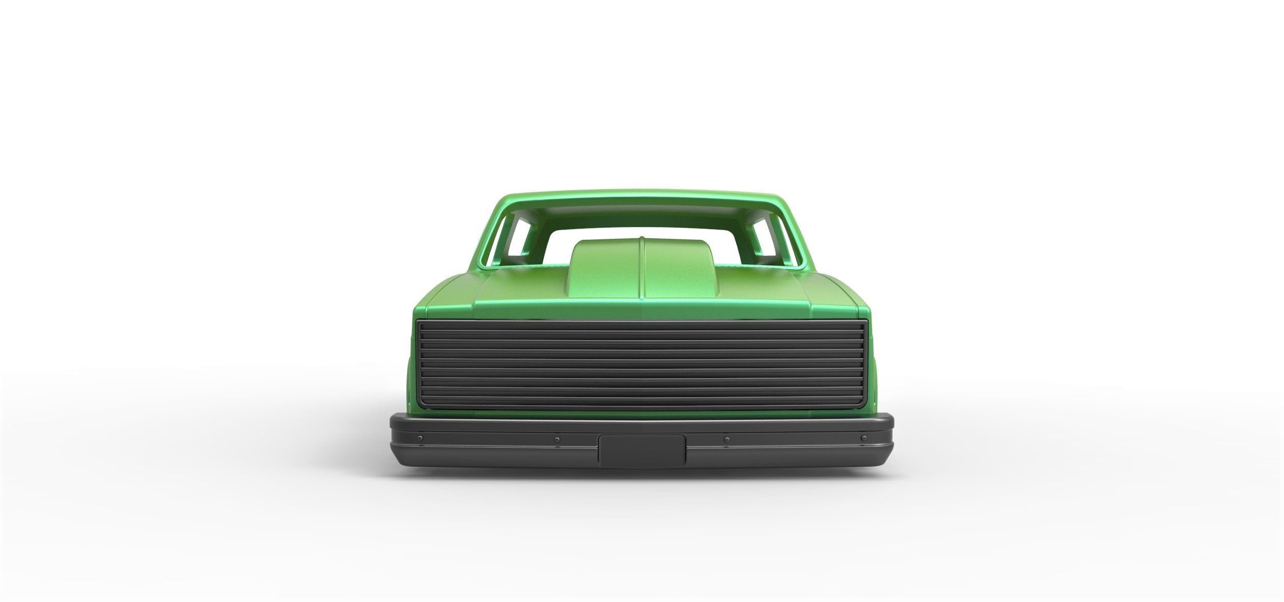 Shell Chevrolet Blazer K5 Dragster Scale 1 to 25 3D print model_5