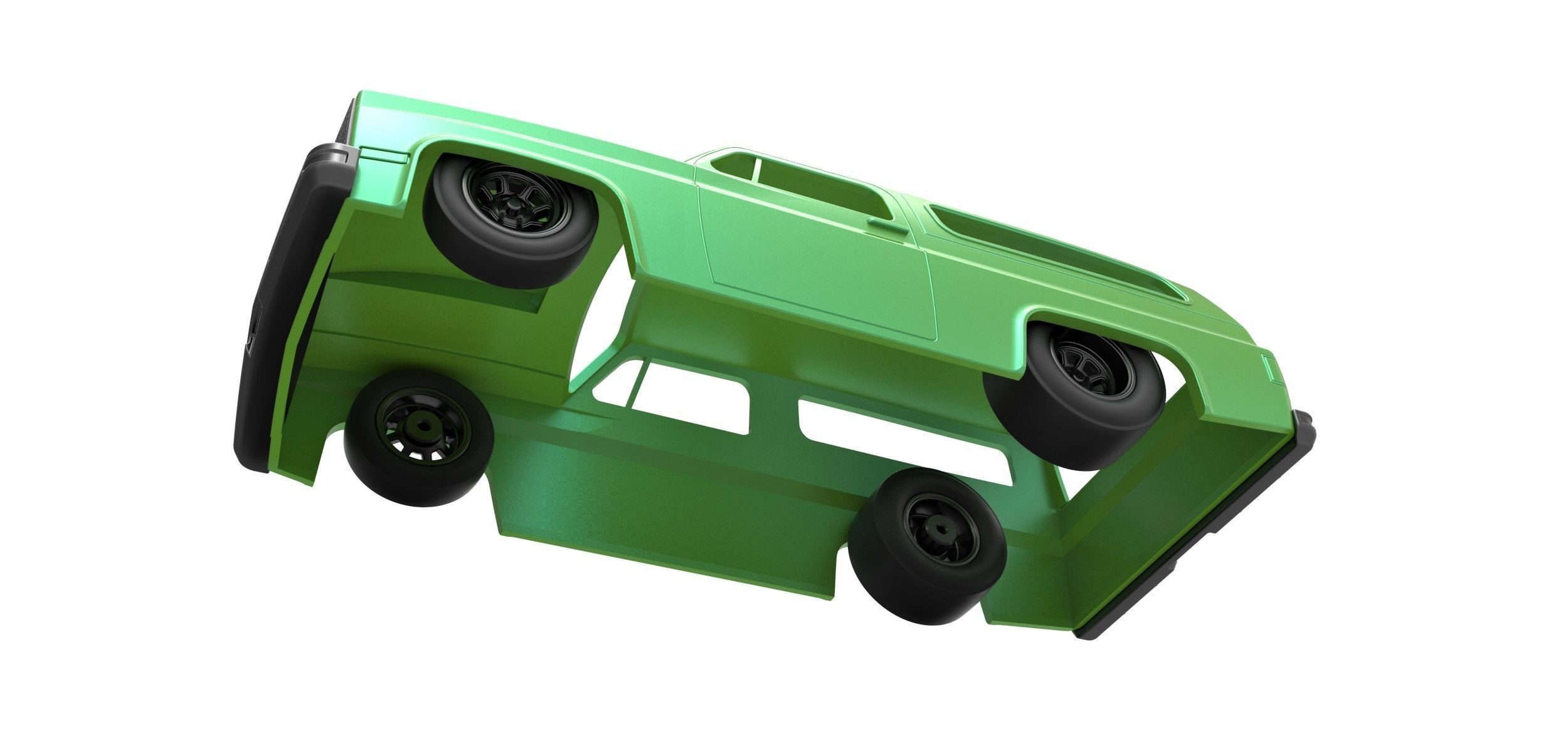 Shell Chevrolet Blazer K5 Dragster Scale 1 to 25 3D print model_1