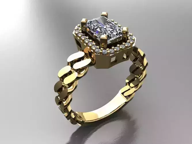 T088- Diamond solitarie ring