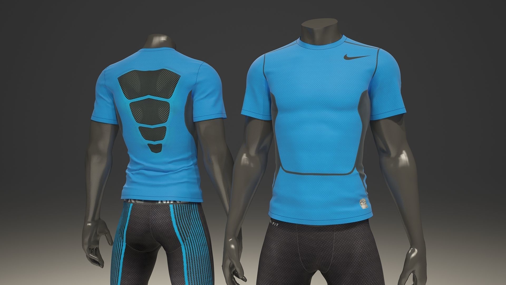 Man mannequin Nike FULL PACK 3D Model Collection_11