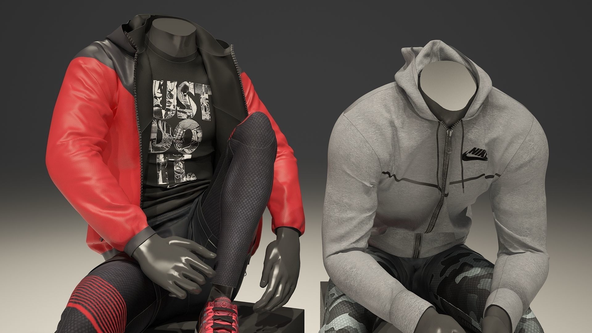 Man mannequin Nike FULL PACK 3D Model Collection_9