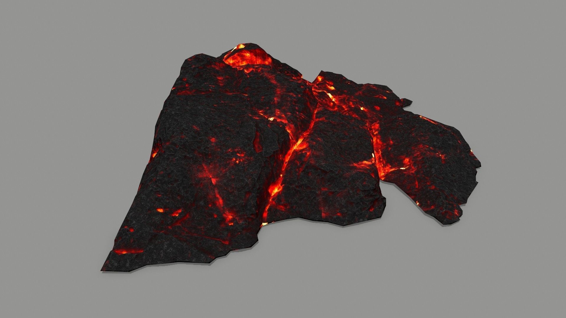 lava rock  Low-poly 3D model_10