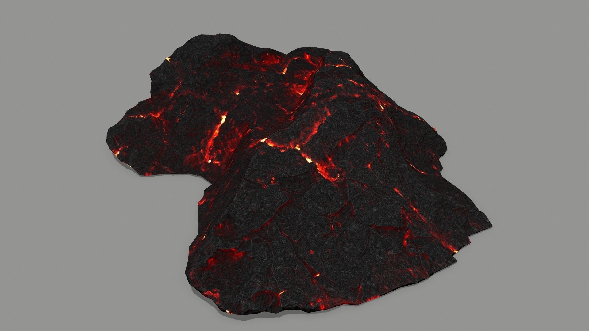 lava rock  Low-poly 3D model_12