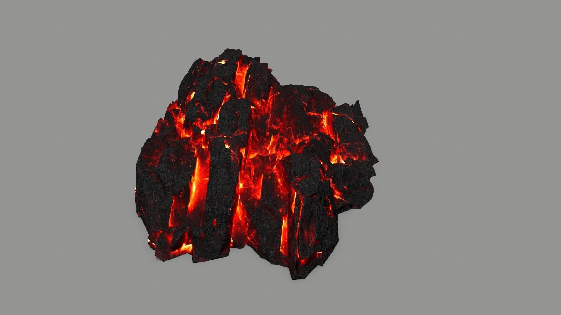 lava rock  Low-poly 3D model_2