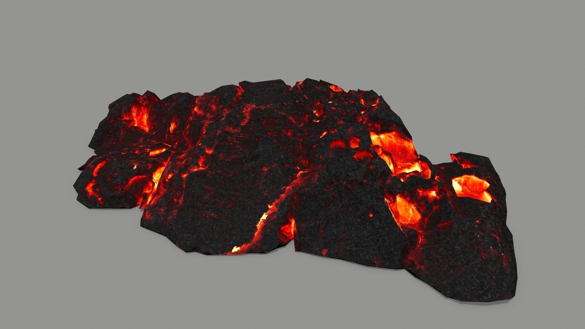 lava rock  Low-poly 3D model_5