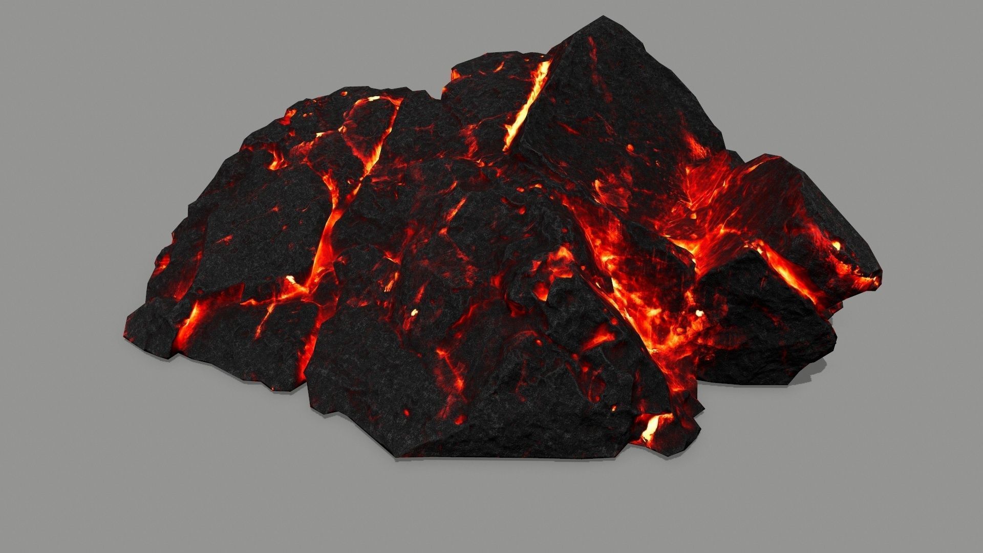 lava rock  Low-poly 3D model_13