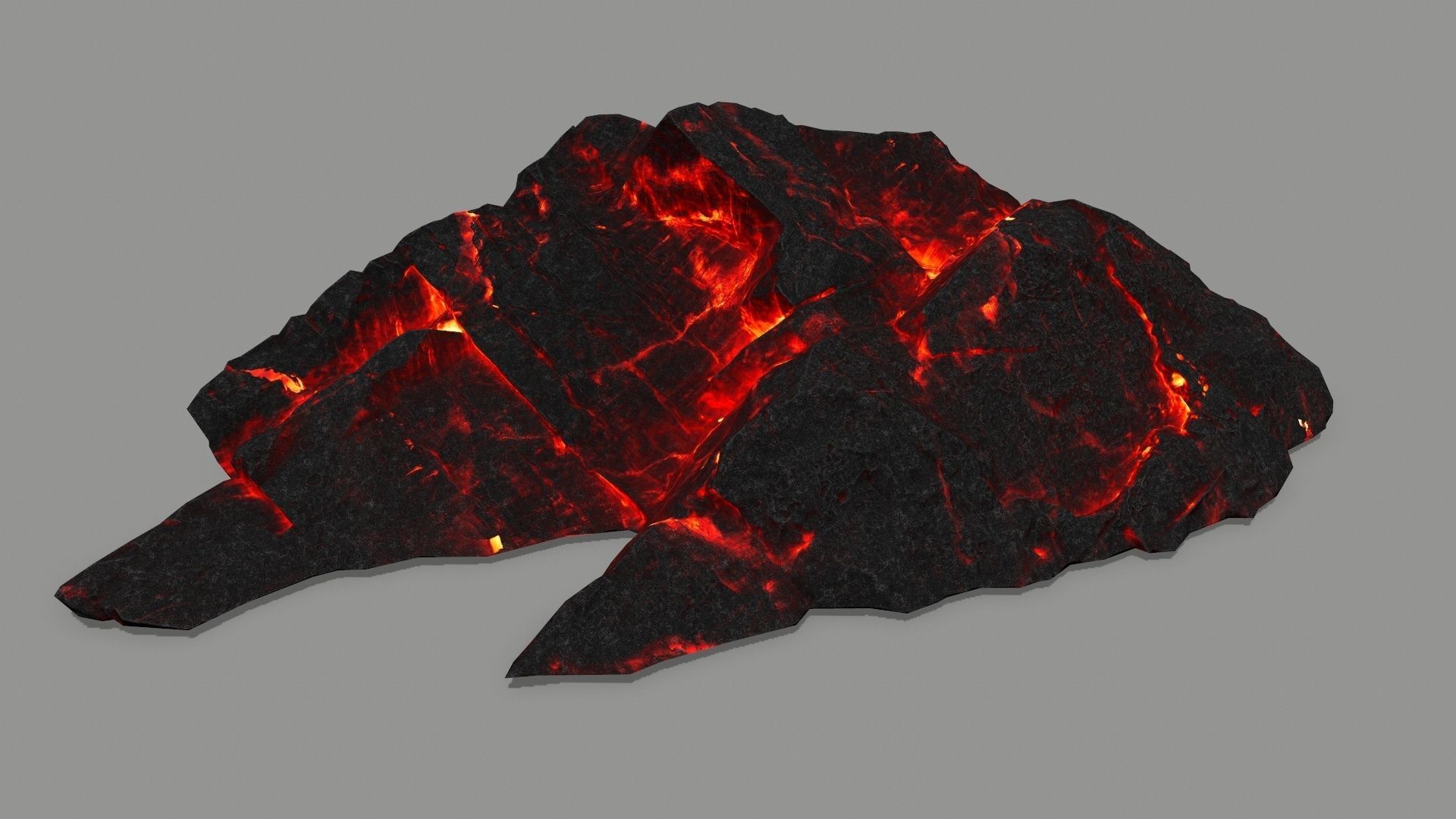 lava rock  Low-poly 3D model_17