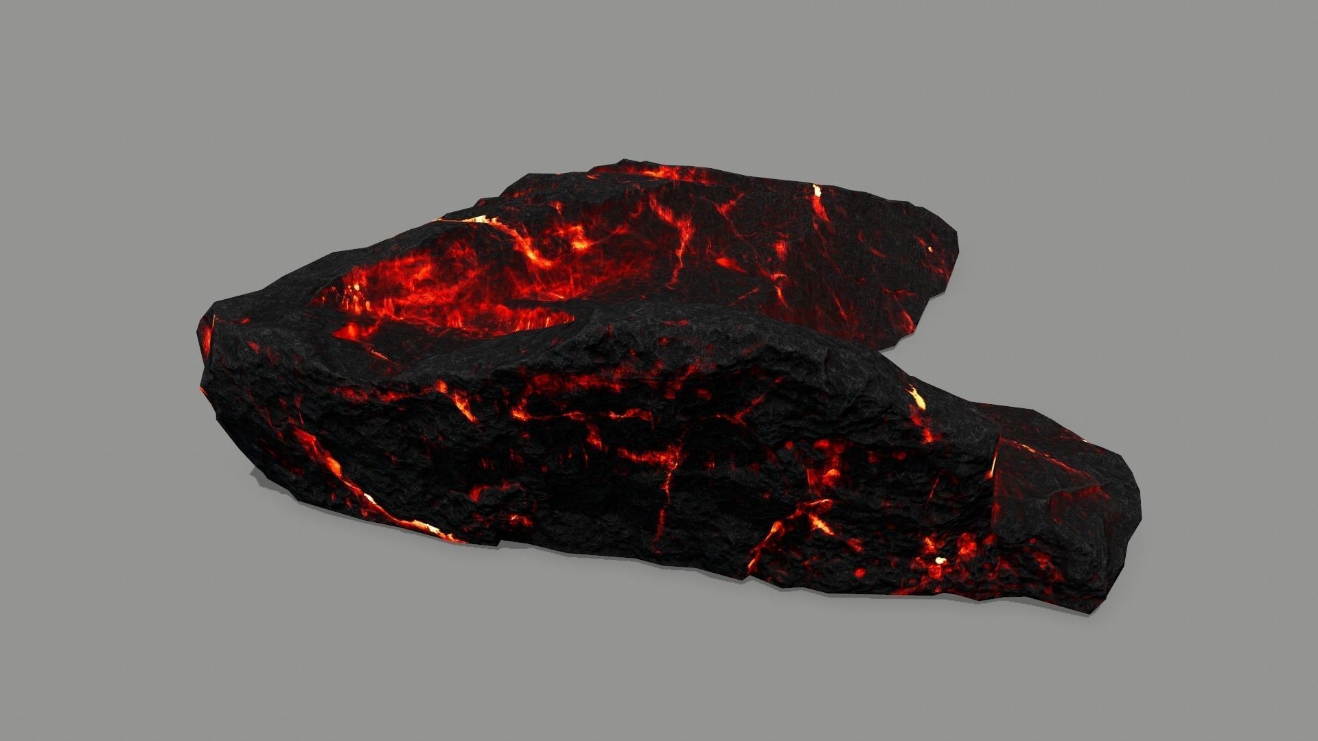 lava rock  Low-poly 3D model_11