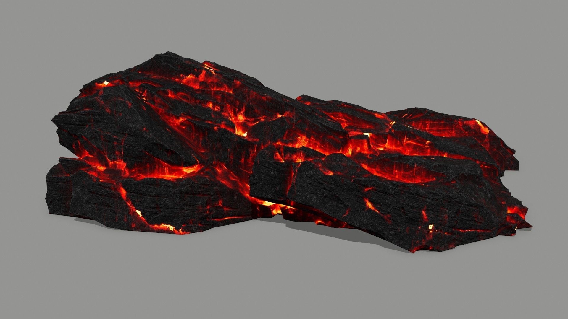 lava rock  Low-poly 3D model_3
