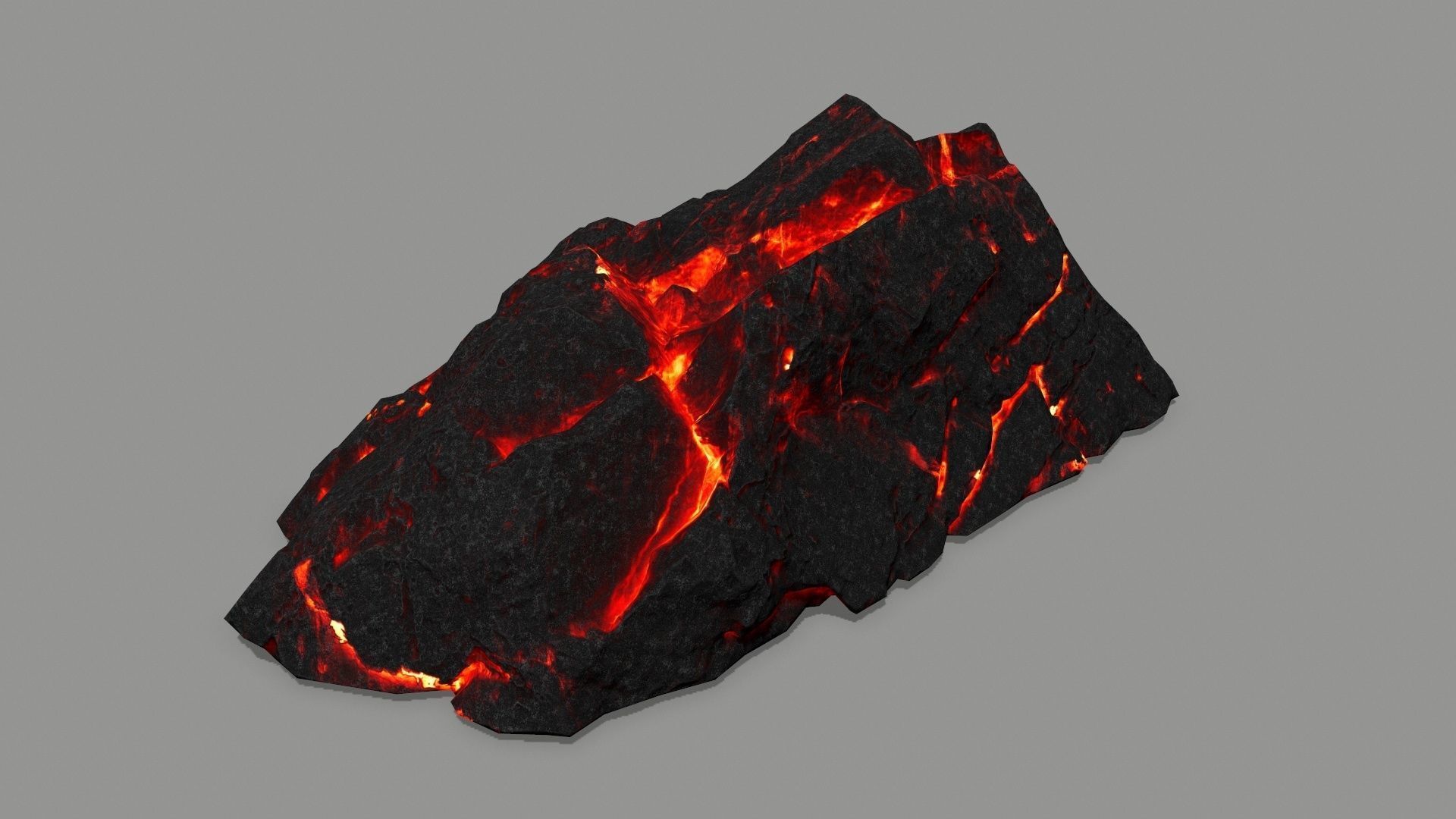 lava rock  Low-poly 3D model_19