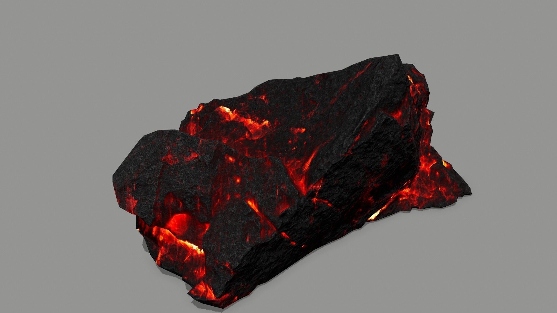 lava rock  Low-poly 3D model_16