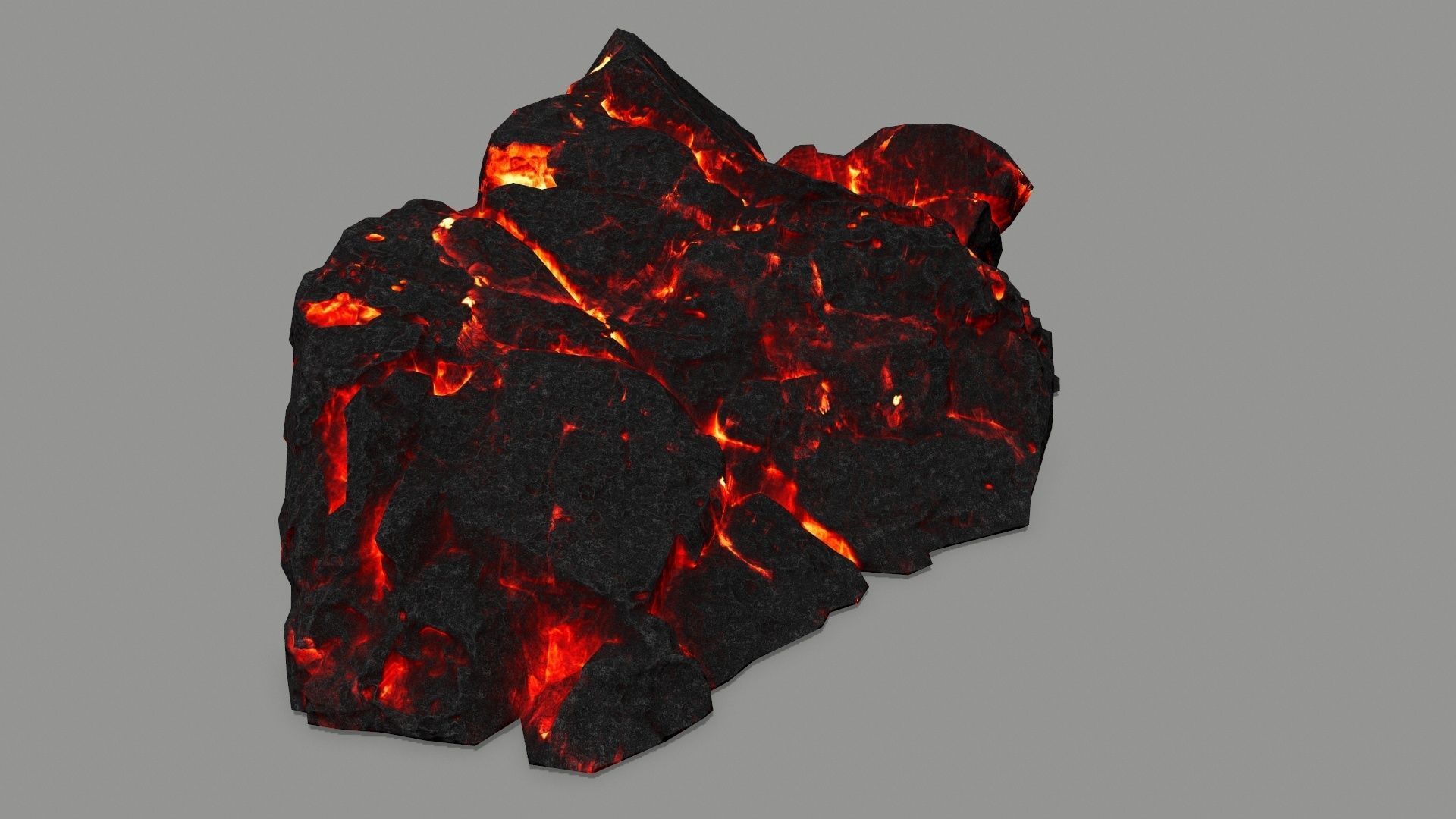 lava rock  Low-poly 3D model_14