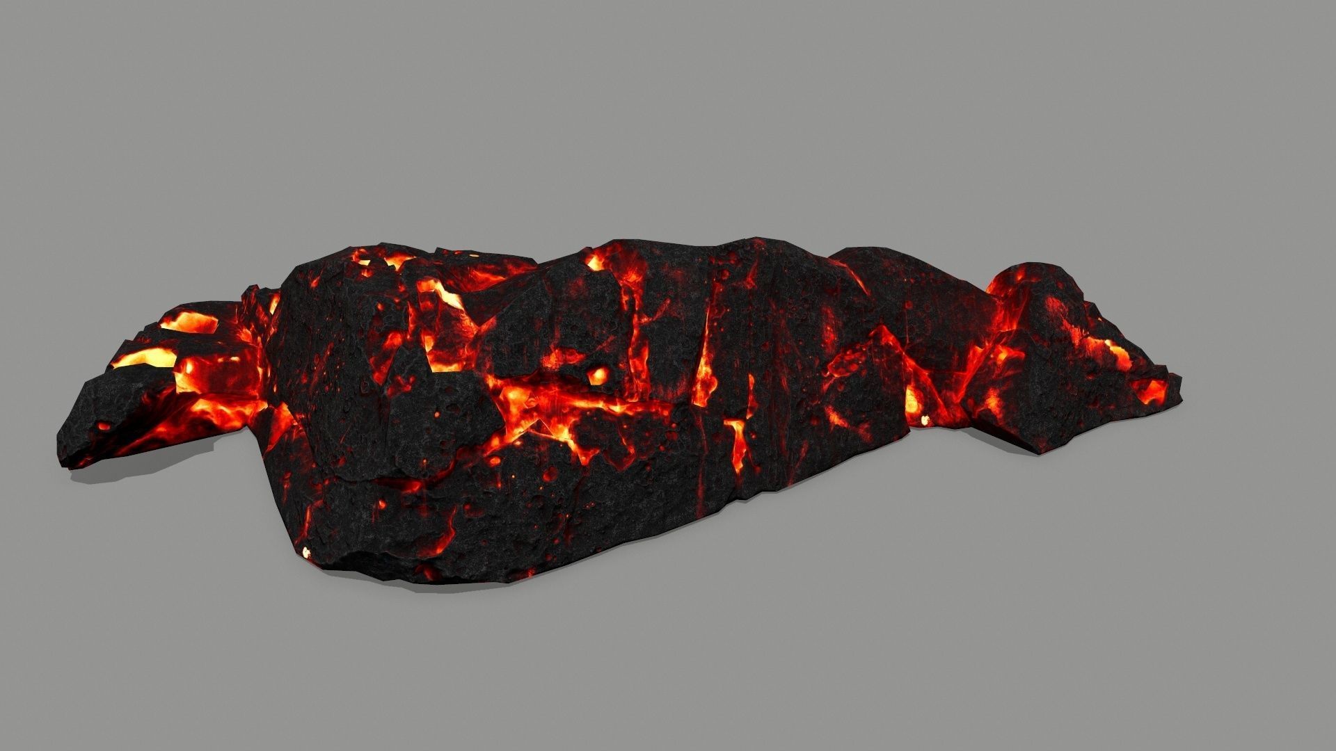 lava rock  Low-poly 3D model_7
