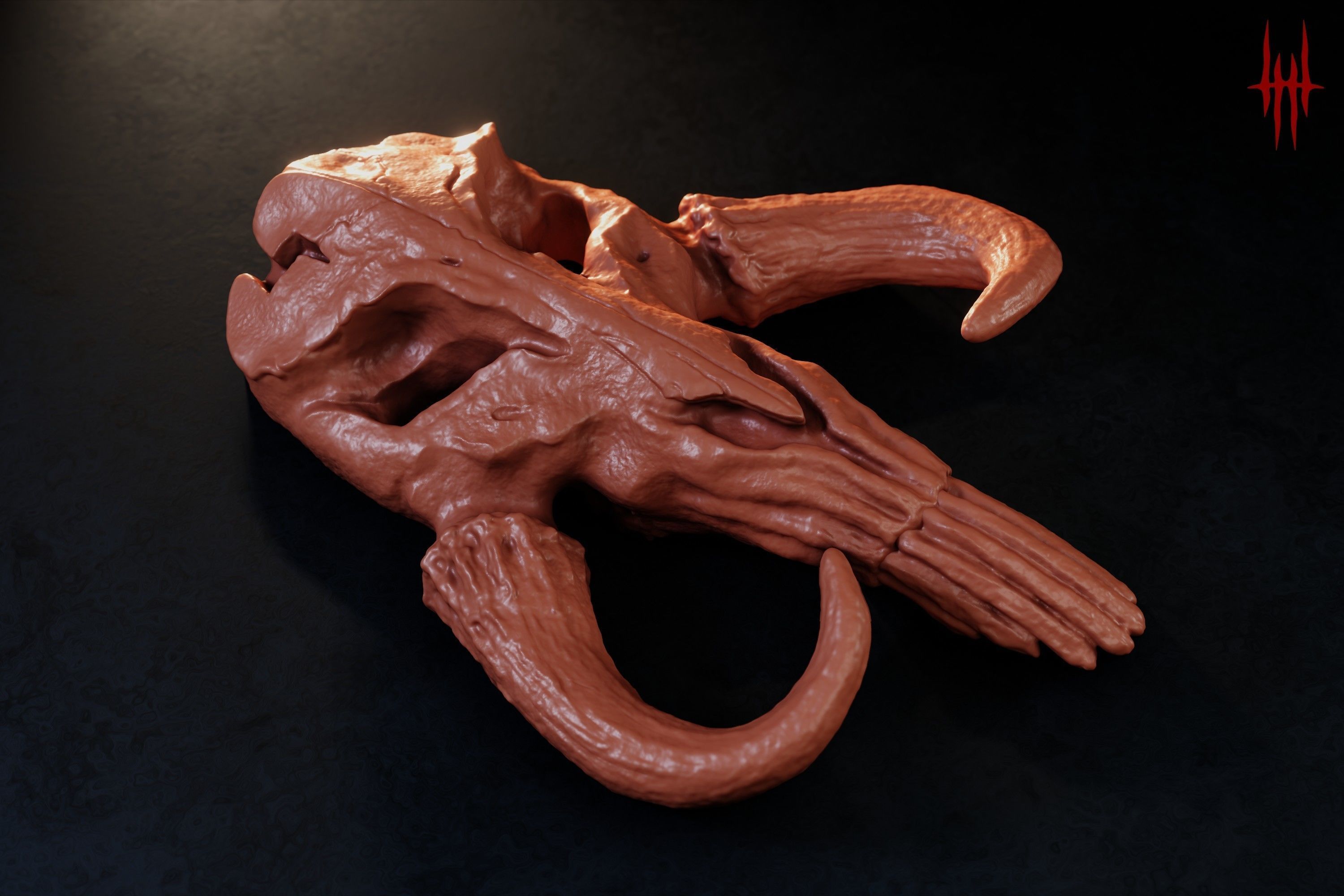 Mythosaur Skull - Inspired by The Mandalorian 3D model 3D printable