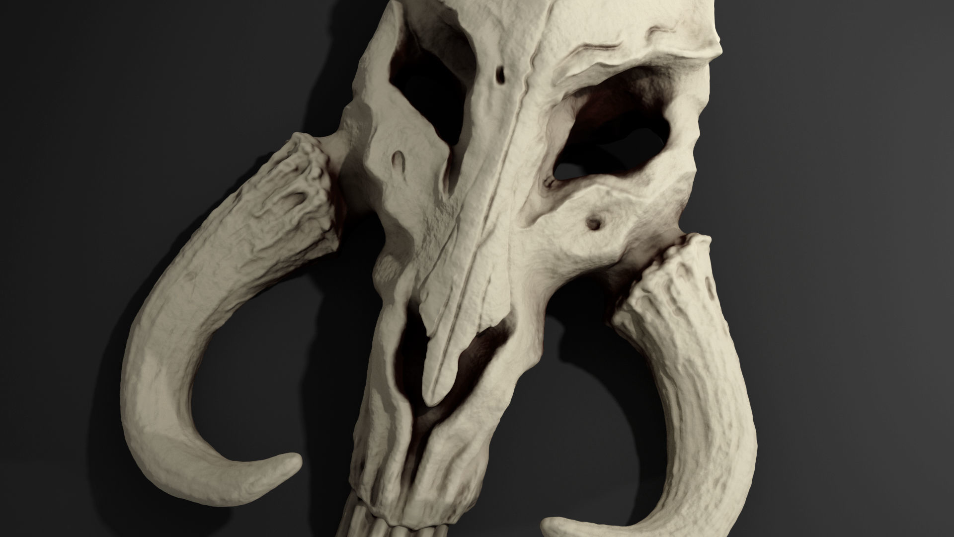Mythosaur Skull - Inspired by The Mandalorian 3D model 3D printable