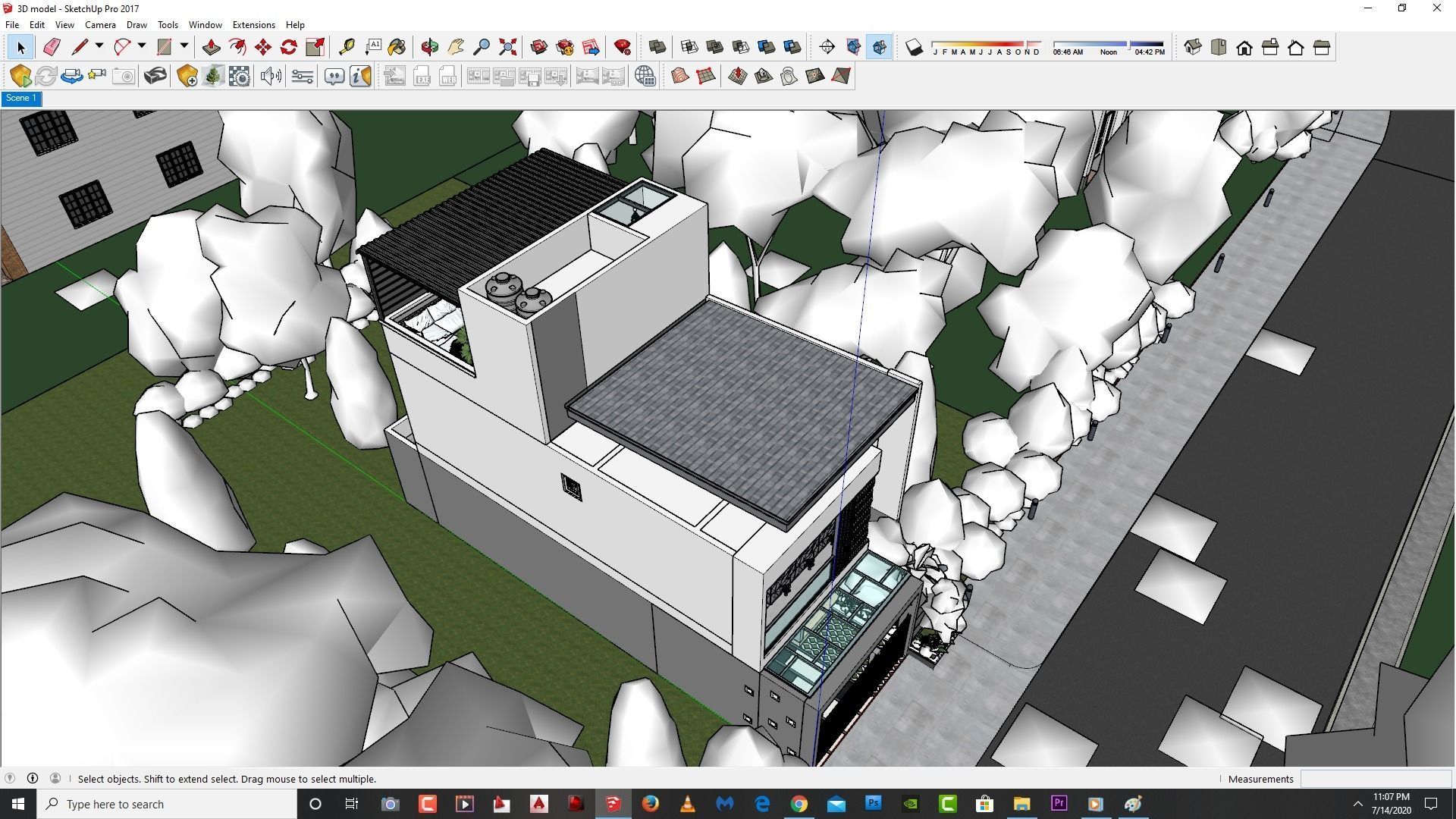 Sketchup enscape exterior and interior  ready for animation 3D model_5
