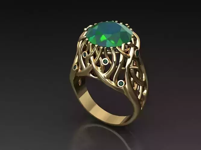 T097- Diamond solitarie ring