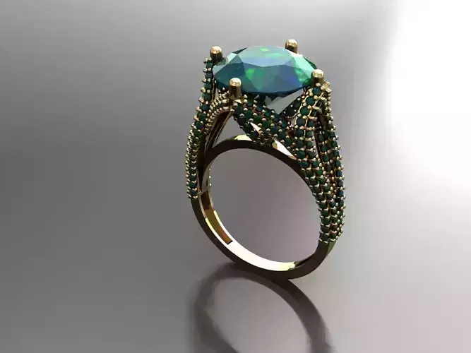 T098- Diamond solitarie ring