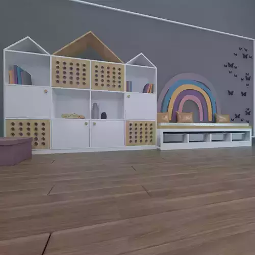 decorative children play cabinet