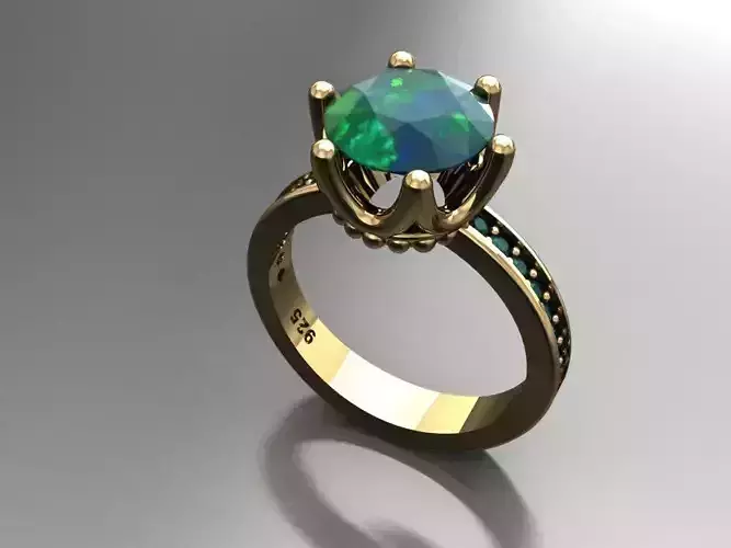 T104- Diamond solitarie ring