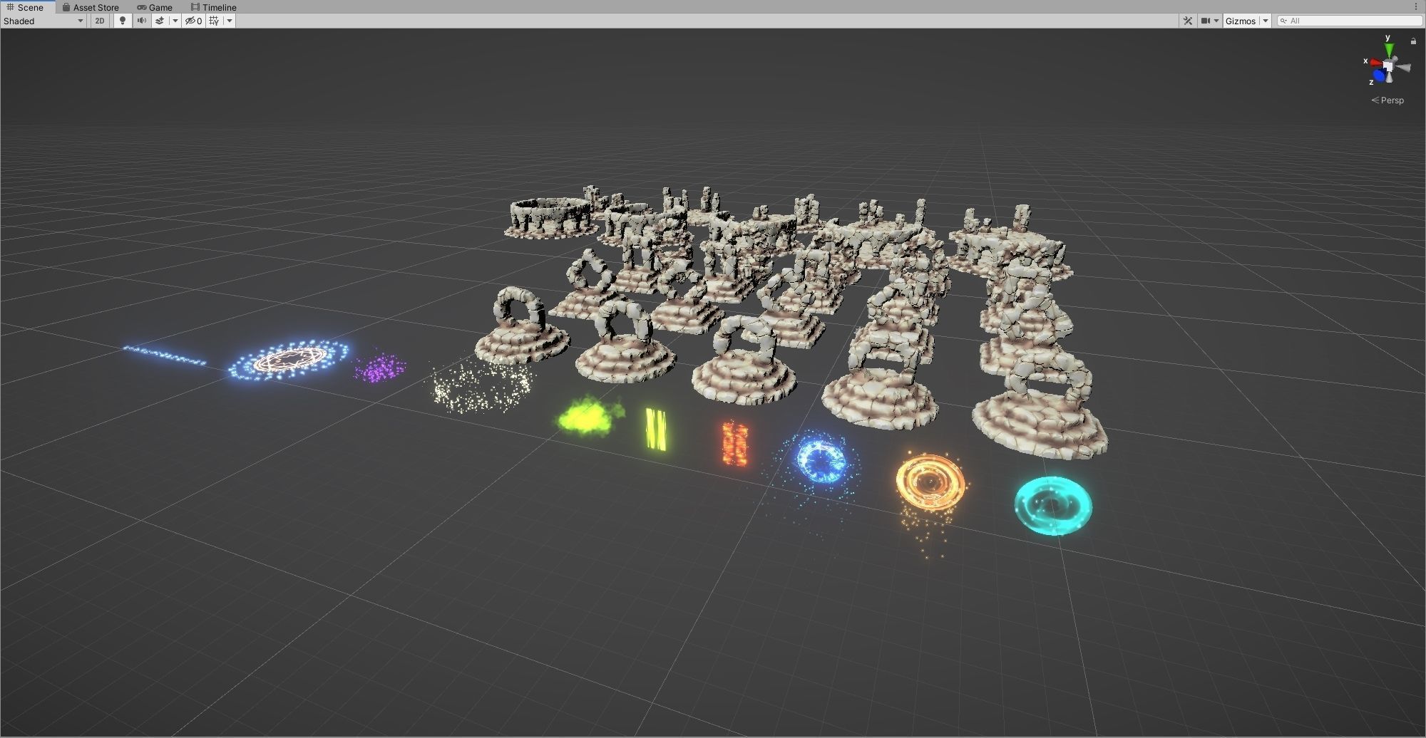 Magic Portals and Props Low-poly 3D model_9