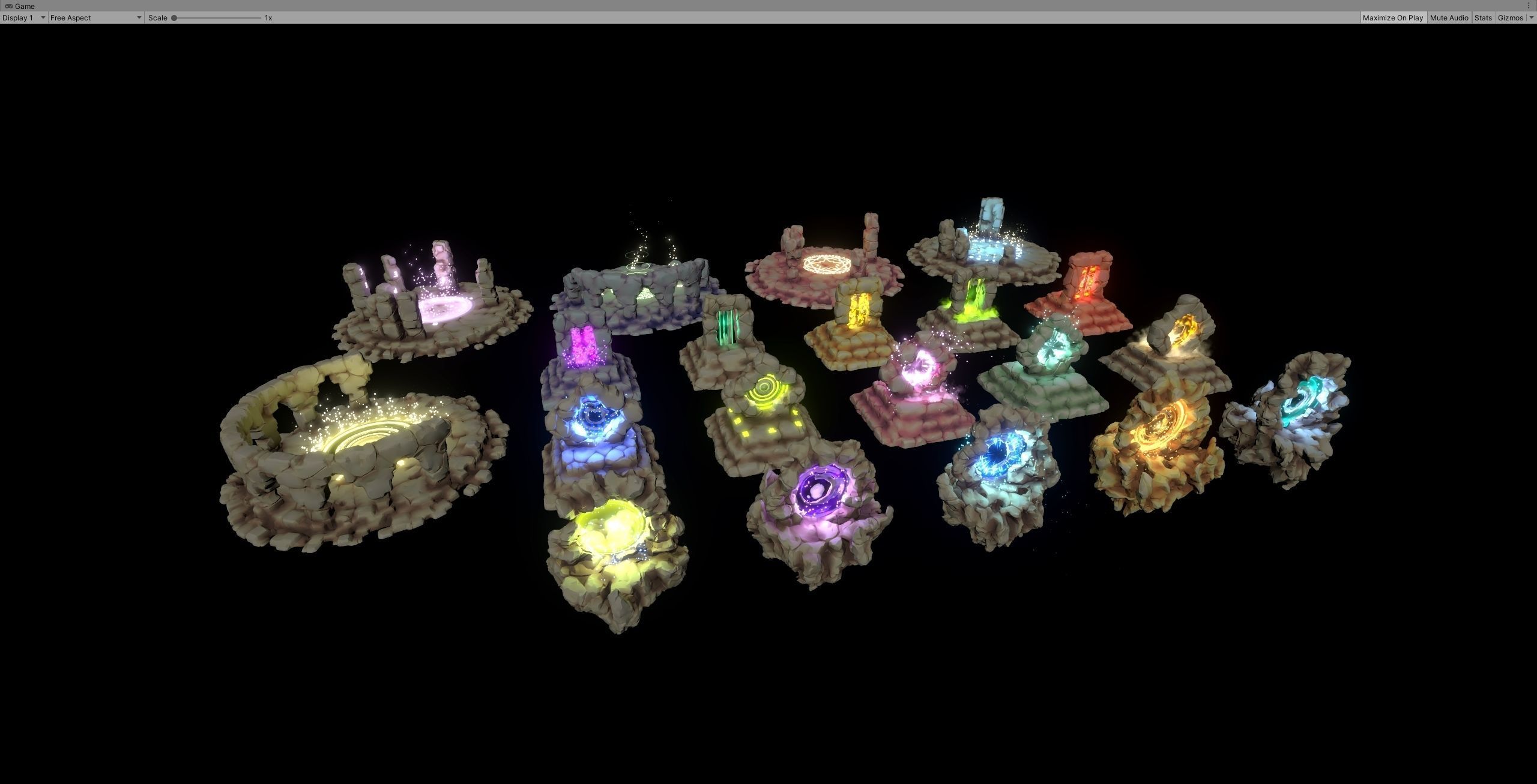 Magic Portals and Props Low-poly 3D model_10