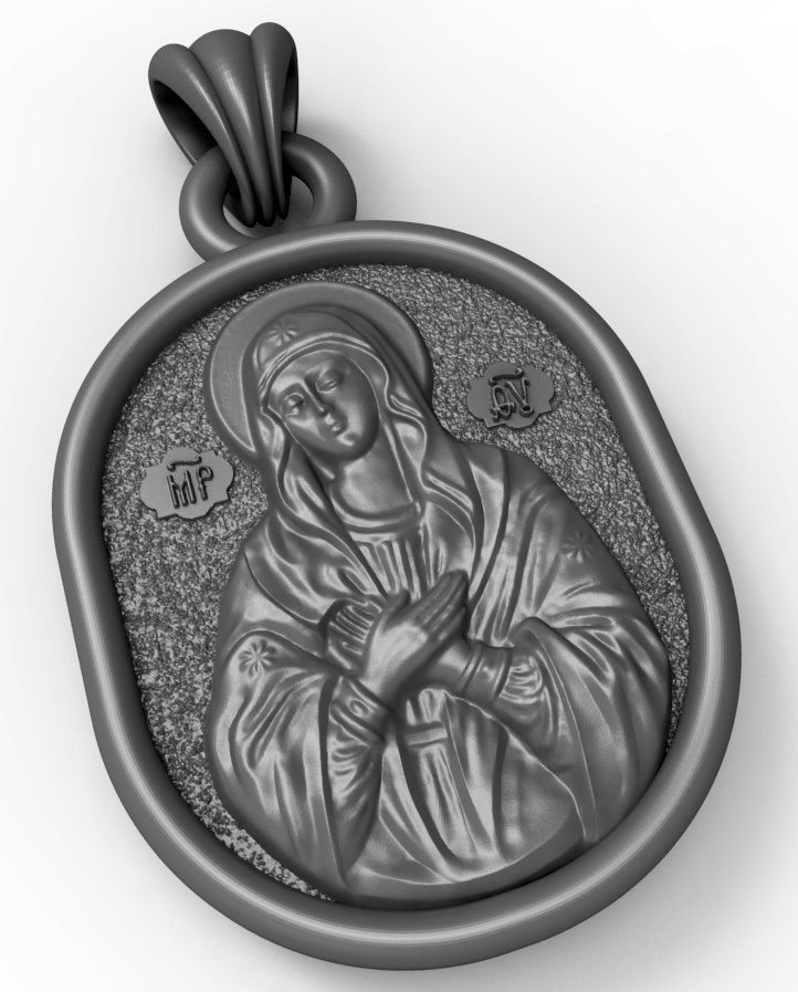 Orthodox cross Mary  3D print model 3D print model_4