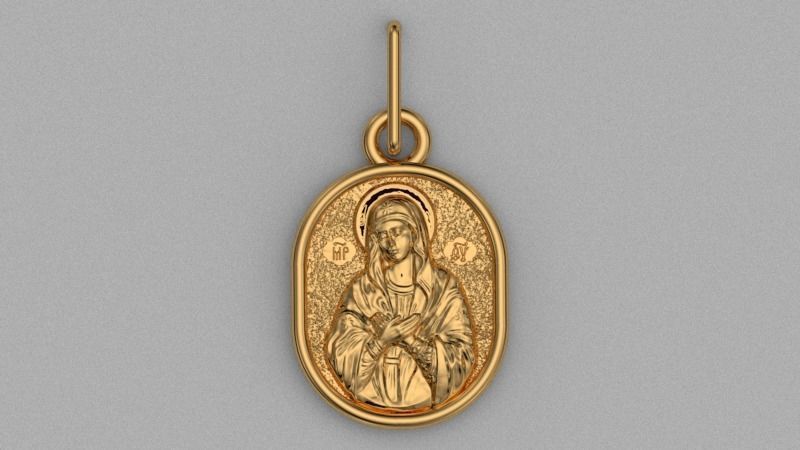 Orthodox cross Mary  3D print model 3D print model_1