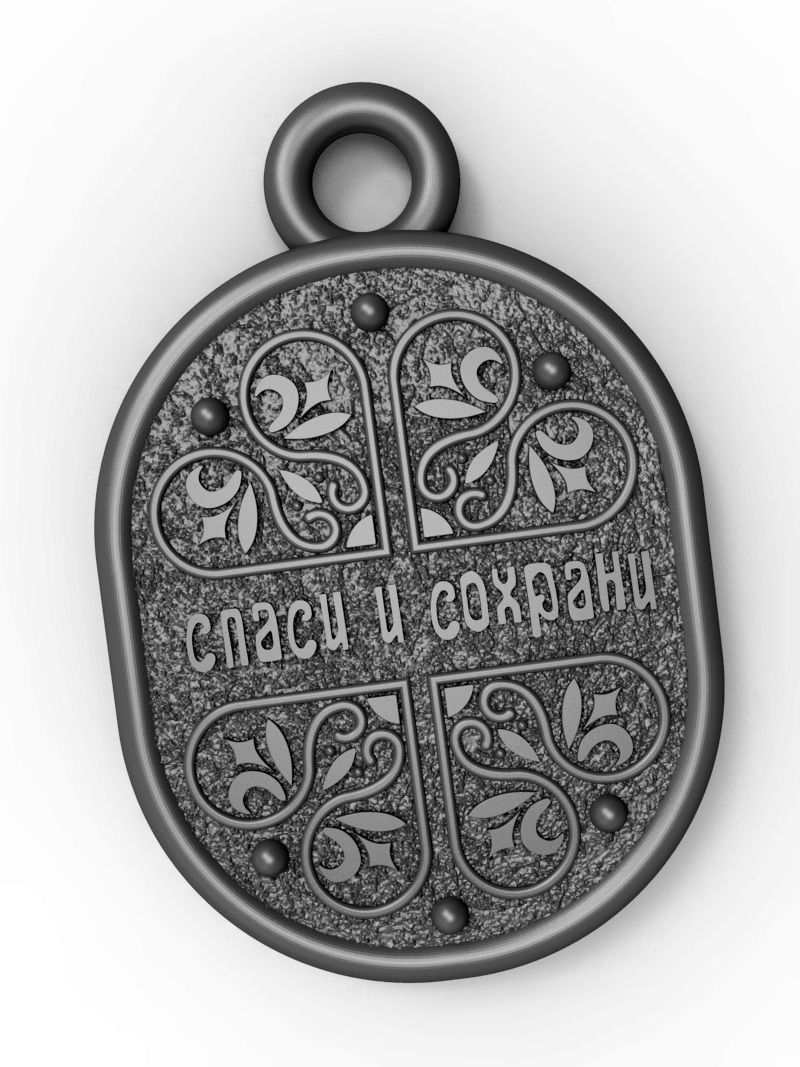 Orthodox cross Mary  3D print model 3D print model_5