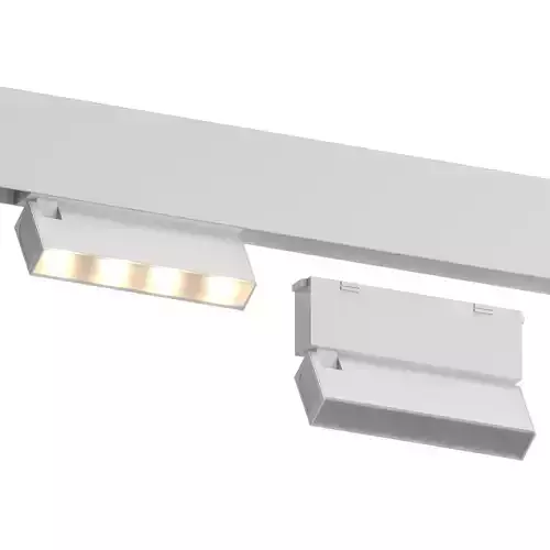 Line Turn White Track Light by Forstlight