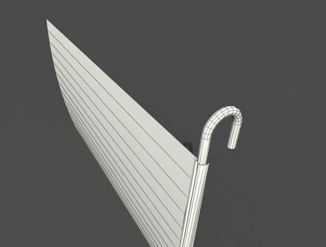 Road segregation Net barrier - with rebar Low-poly 3D model_7