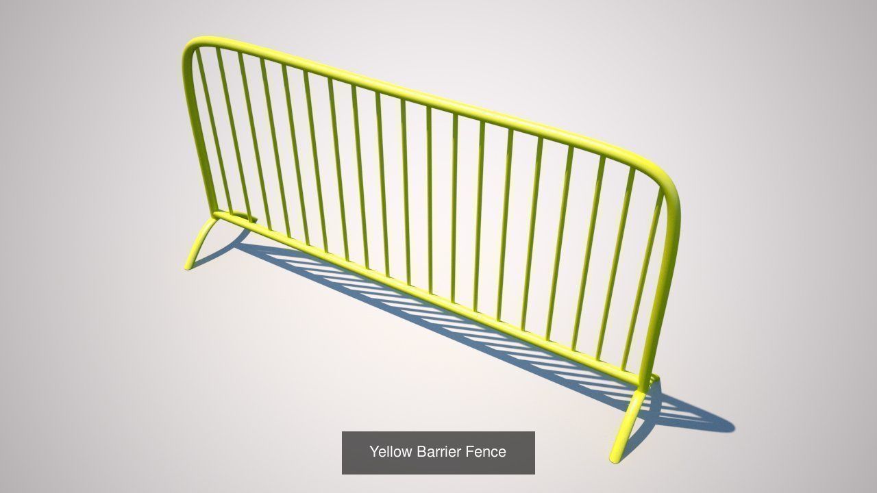 Road blocks and segregation value bundle 3D Model Collection_2