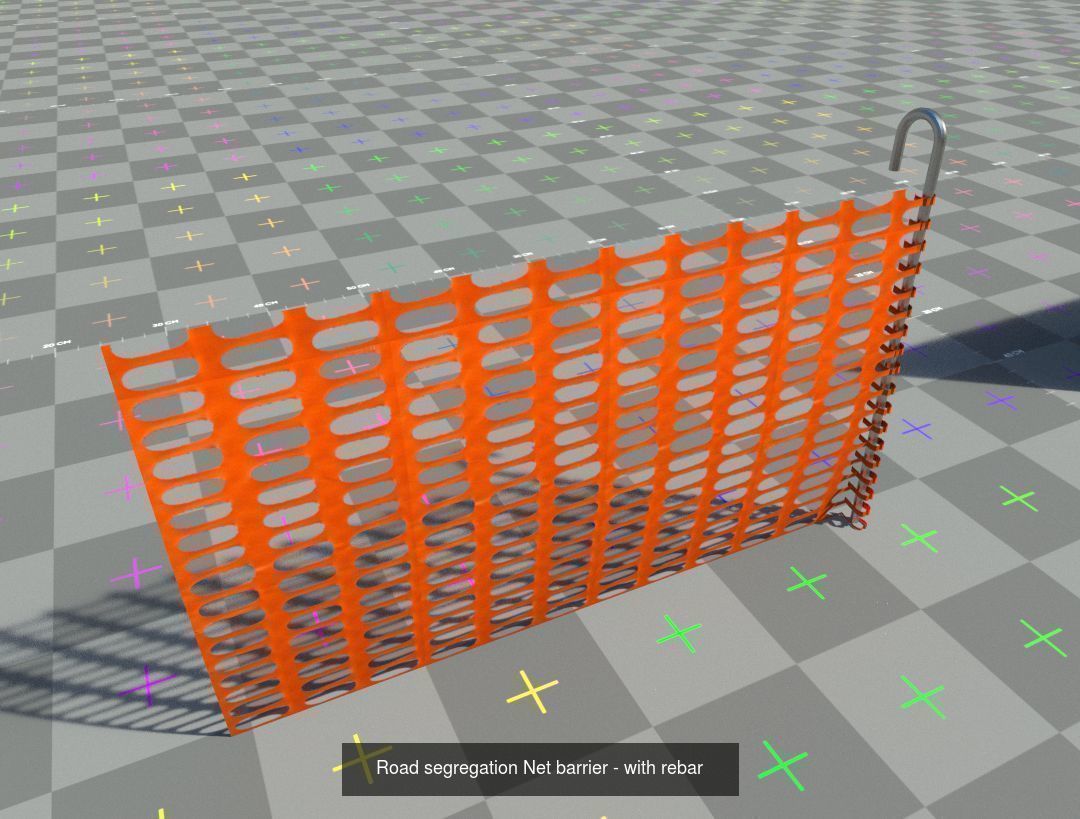 Road blocks and segregation value bundle 3D Model Collection_7