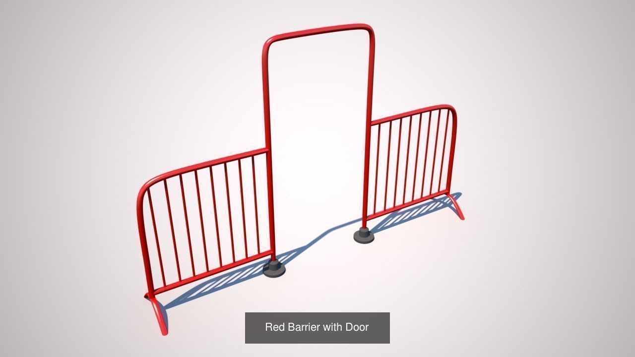 Road blocks and segregation value bundle 3D Model Collection_1