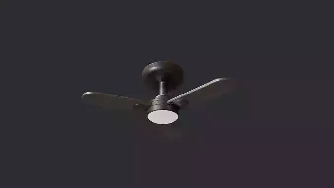 Ceiling Fan Low-poly 3D model