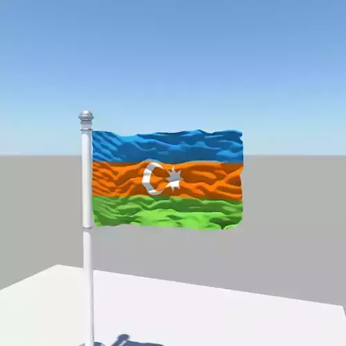 Azerbaijan Flag