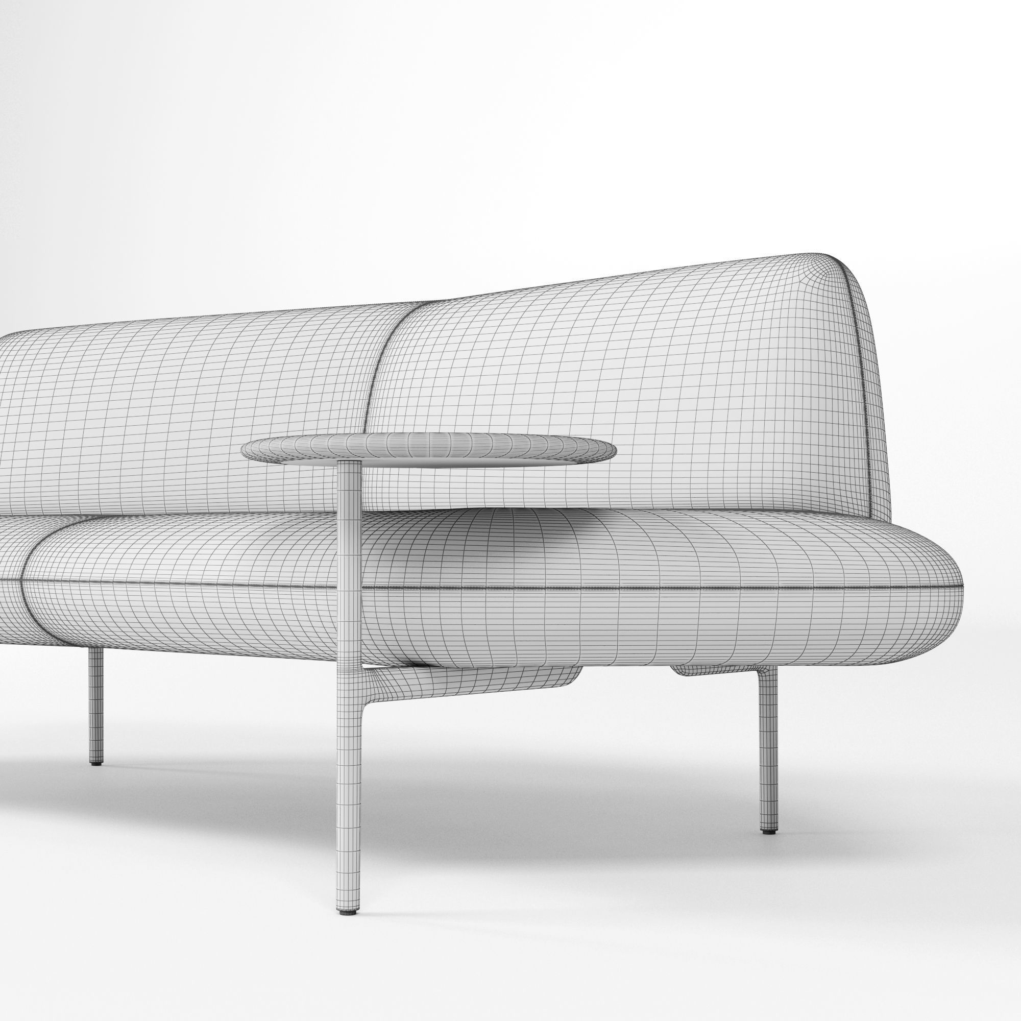 Haworth Openest Feather Sofa Symmetrical 3D model_11