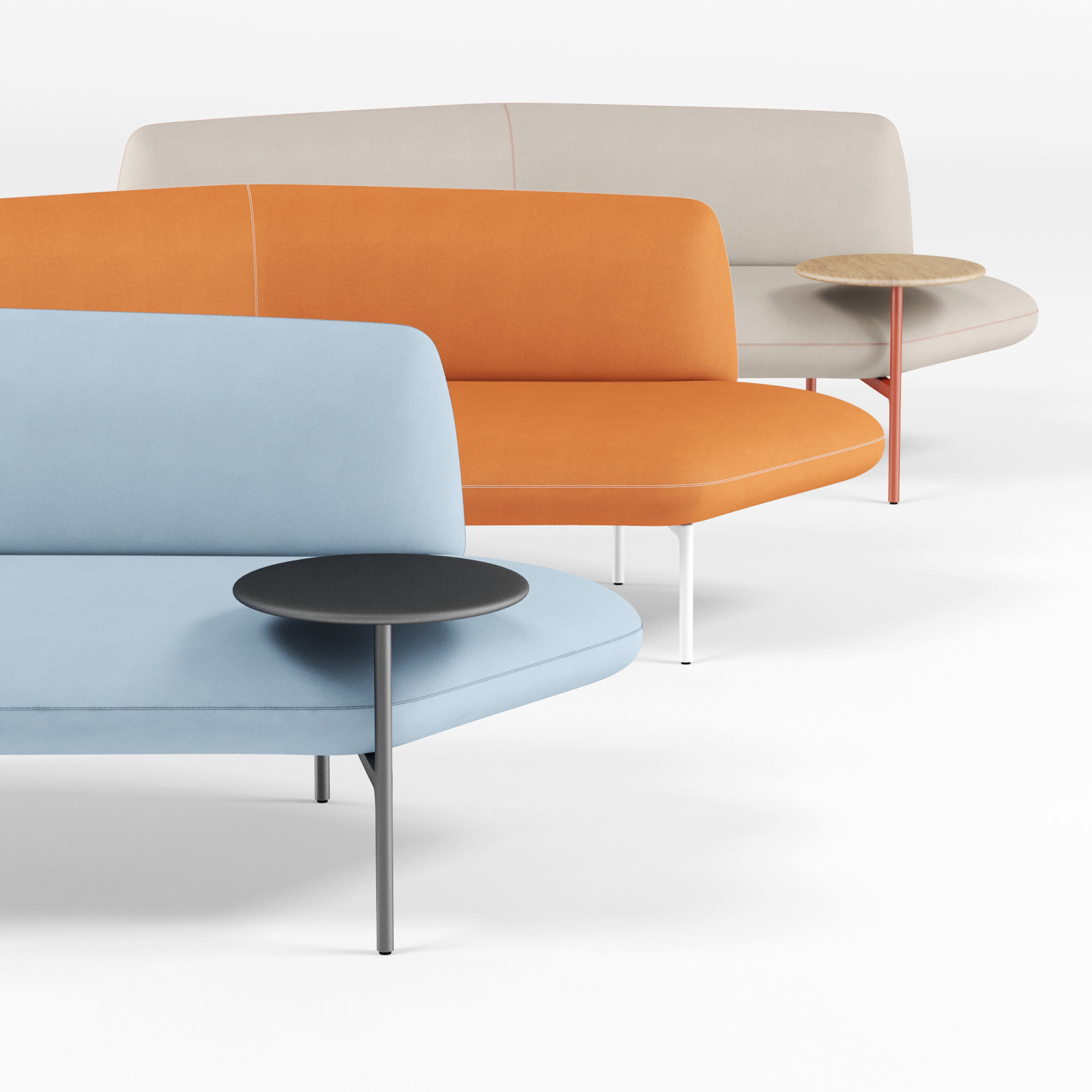 Haworth Openest Feather Sofa Symmetrical 3D model_3