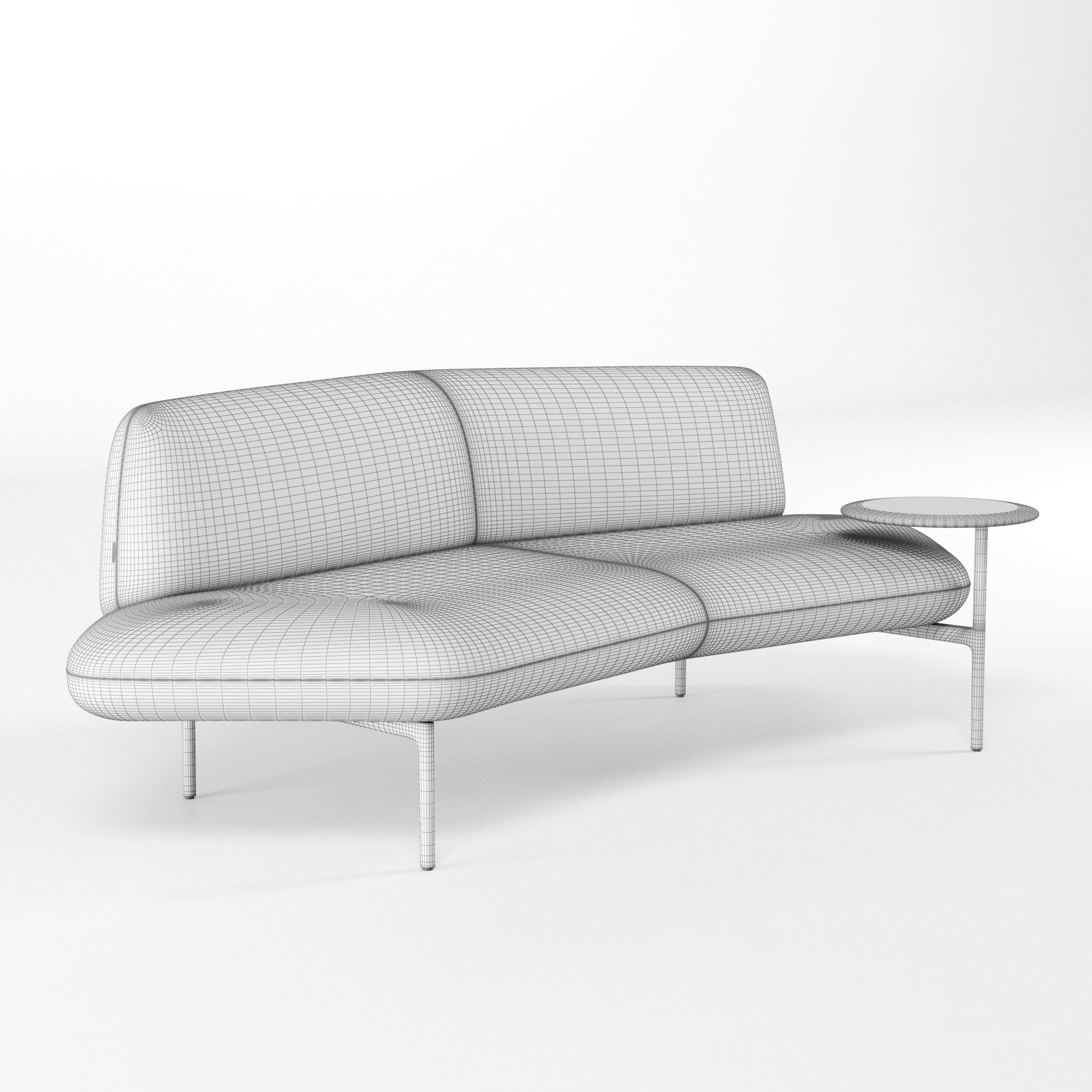 Haworth Openest Feather Sofa Symmetrical 3D model_9