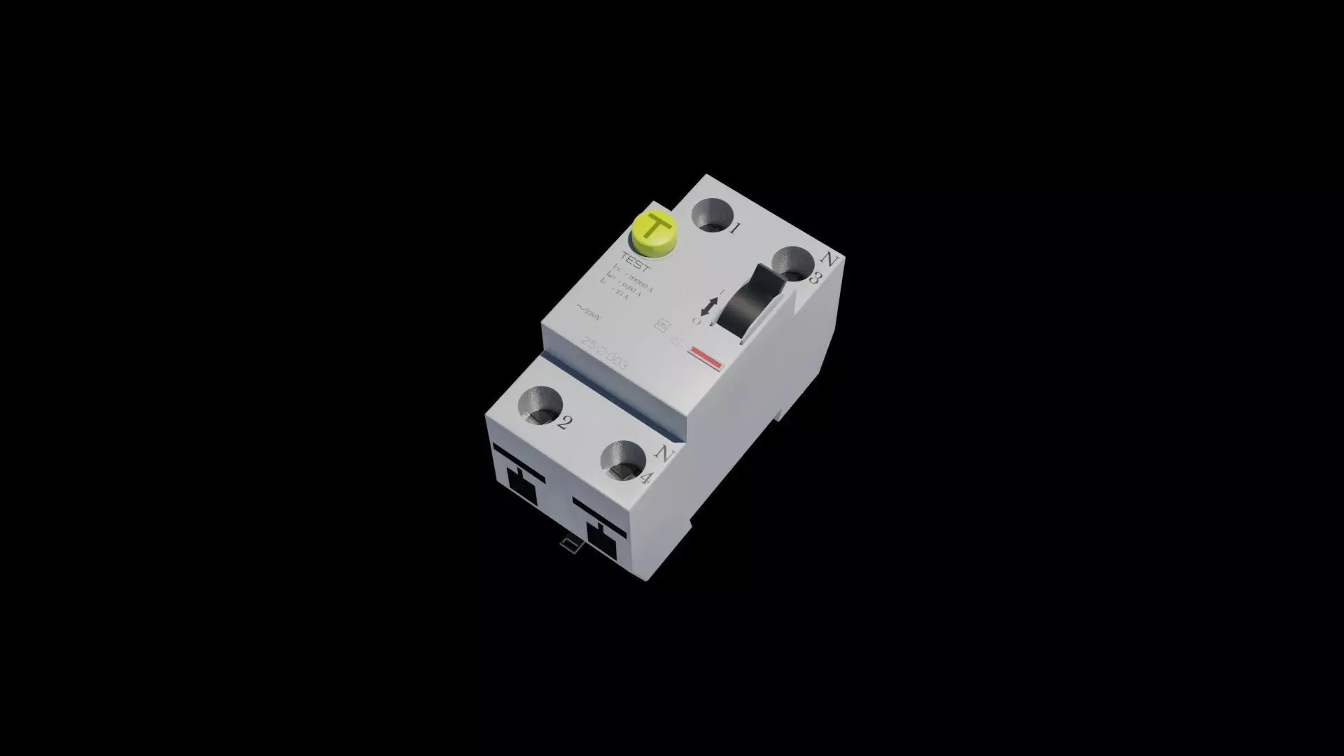 Differential switch 3D model Low-poly 3D model