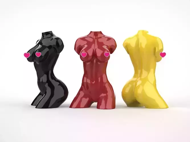 Female Torso Sculpture 3D print model